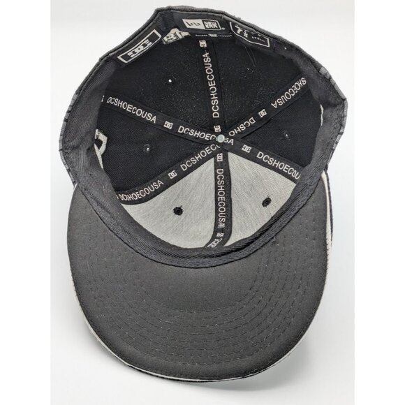 DC Ken Block 43 New Era Skull Fitted Hat Size 7 1/4 Acrylic Wool Black - Picture 7 of 7